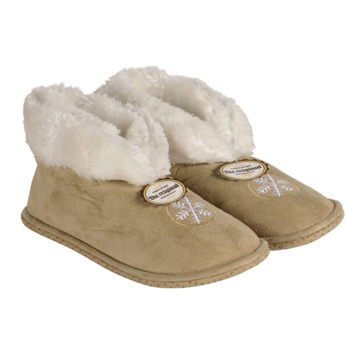 Visuel 1 du produit Chaussons hauts d'intérieur fourrés motif flocon unisexe