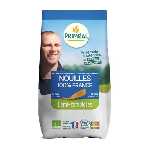 Visuel 1 du produit Nouilles demi completes 500 g PRIMEAL