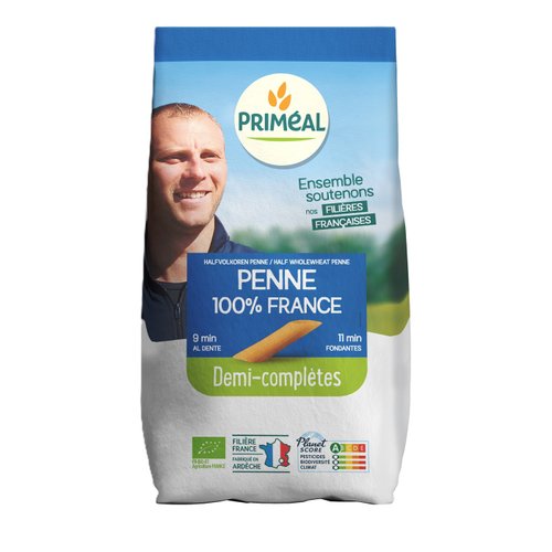 Visuel 1 du produit Penne demi complet 500 g PRIMEAL