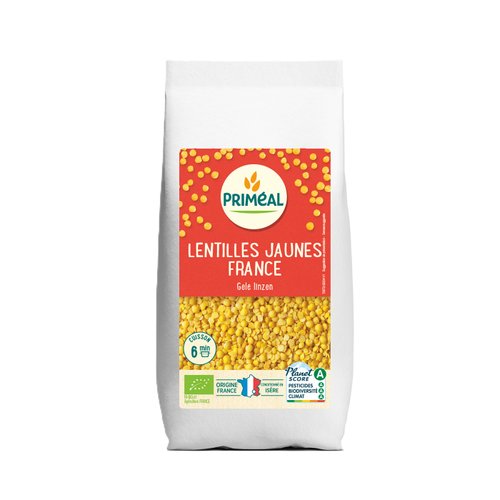 Visuel 1 du produit Lentilles jaunes bio Primeal - 400 g