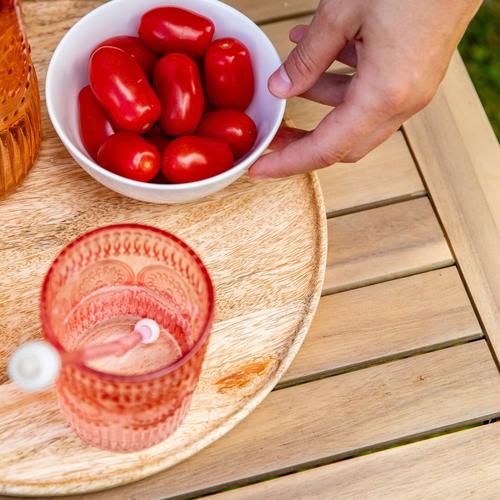 Visuel 3 du produit Salon de jardin en bois et corde coloris beige Séquoïa - 4 éléments (canapé, table basse et deux fauteuils)