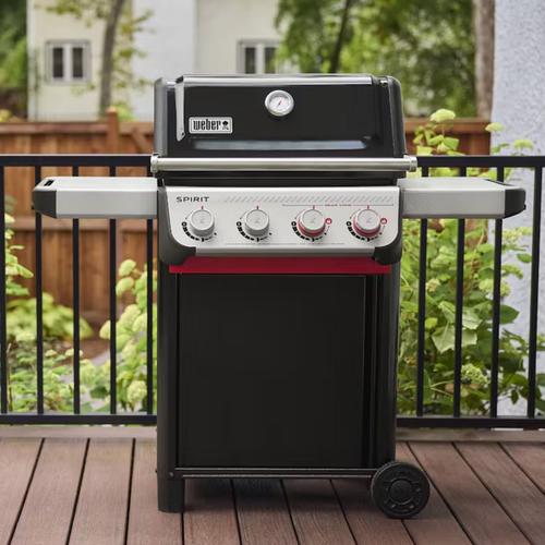 Visuel 4 du produit Barbecue au gaz Spirit E-425 mix plancha coloris noir en acier émaillé Weber - 118 x 65 x 13 cm