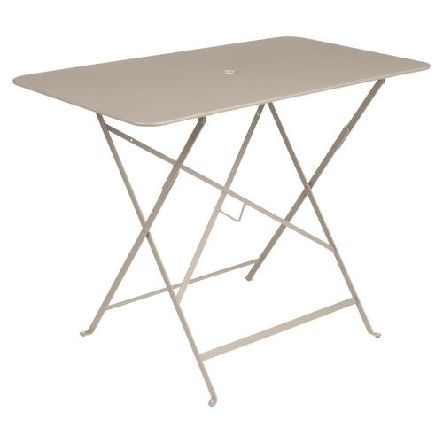Visuel 1 du produit Table pliante en acier coloris muscade Bistro Fermob - 97 x 57 x 74 cm