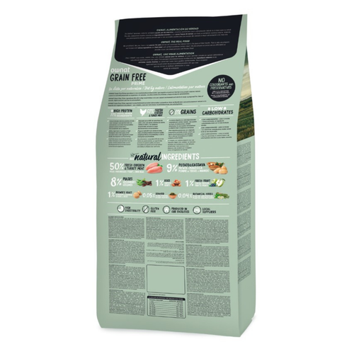 Visuel 2 du produit Croquette pour chien adulte au poulet et à la dinde sans céréales Ownat Prime Adult - 12 kg