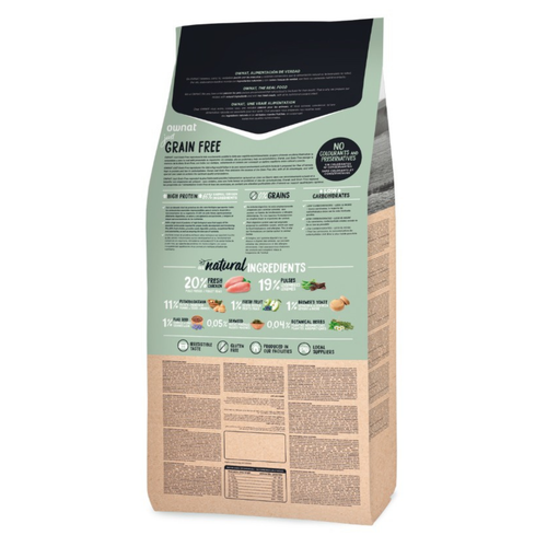 Visuel 2 du produit Croquette pour chien adulte Just Grain Free au poulet Ownat - 3 kg