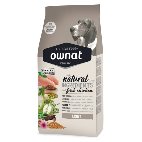 Visuel 1 du produit Croquette pour chien adulte light au poulet Ownat - 4 kg