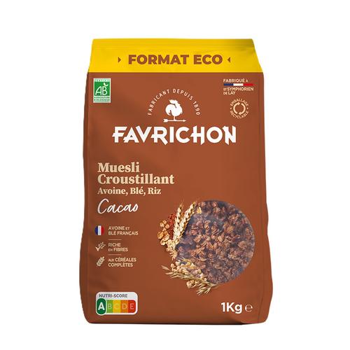 Visuel 1 du produit Muesli croustillant cacao bio Favrichon - 1 kg