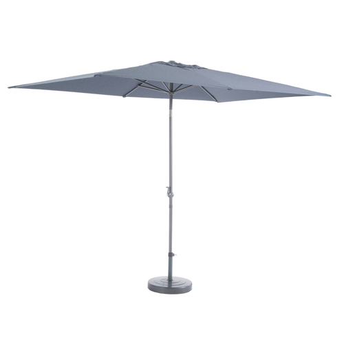 Visuel 2 du produit Parasol rectangulaire à manivelle bleu - 200 x 300 cm