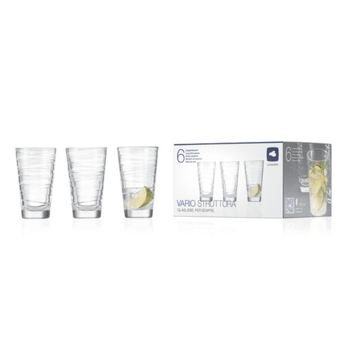 Visuel 1 du produit Gobelet haut en verre transparent Leonardo Vario Struttura - 25 cl