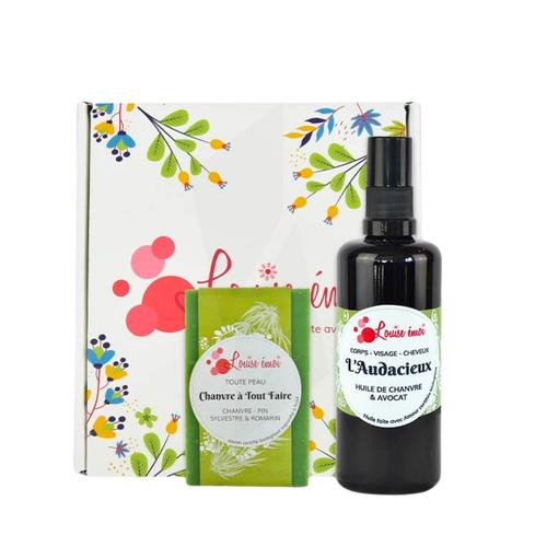 Visuel 1 du produit Coffret de soins pour homme L'Audacieux Louise Émoi - savon et huile