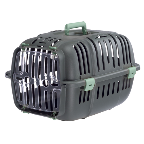 Visuel 2 du produit Panier de transport pour chat ou petit chien en plastique coloris gris Ferplast Jet 10 - 47 x 32 x 29 cm