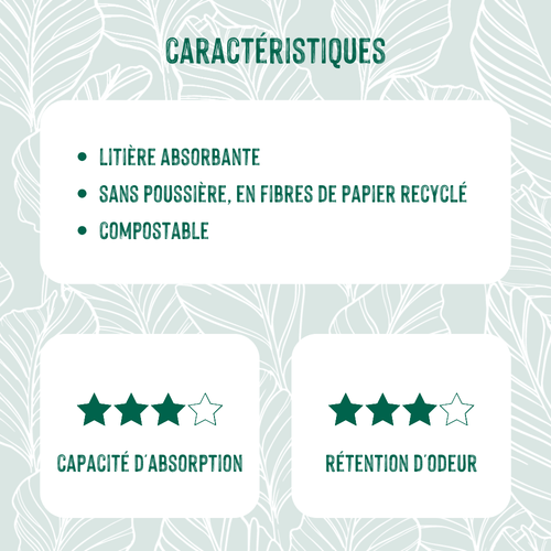 Visuel 2 du produit Litière en papier recyclé non-agglomérante pour chat et rongeur Paper Pure - 10 L