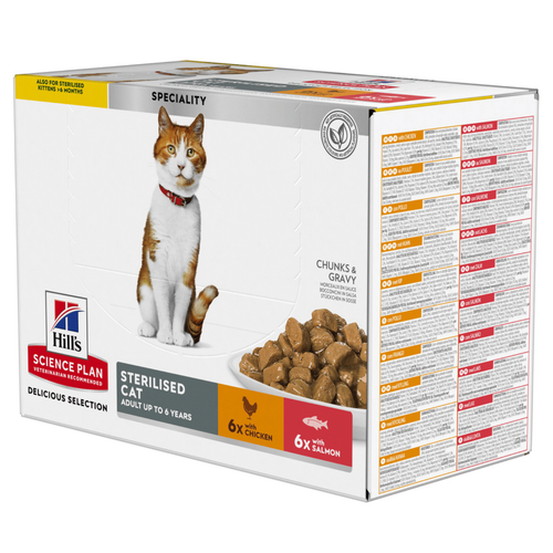 Visuel 1 du produit Pack de sachets pour chat stérilisé Hill’s - 12 x 85 gr