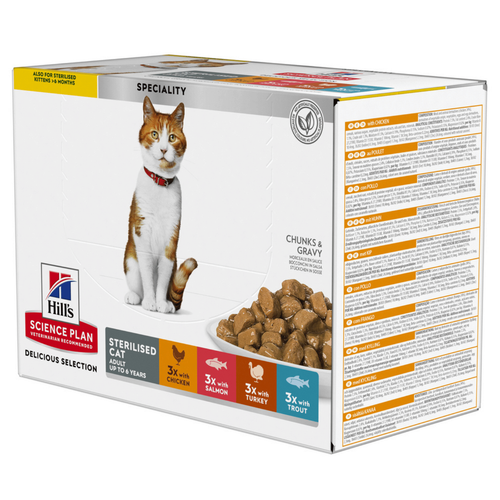 Visuel 1 du produit Pack de sachets pour chats stérilisés Delicious - 12 x 85 gr