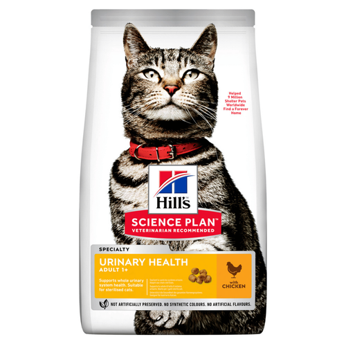 Visuel 1 du produit Croquette pour chat adulte stérilisé avec problème urinaire au poulet Hill's - 1,5 kg