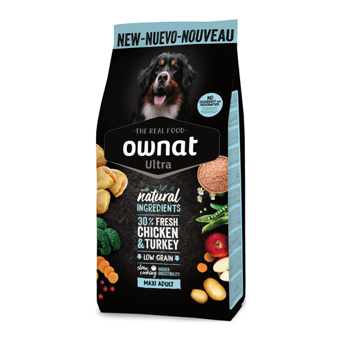 Visuel 1 du produit Croquettes pour chien maxi adult Ownat Ultra - 12 kg