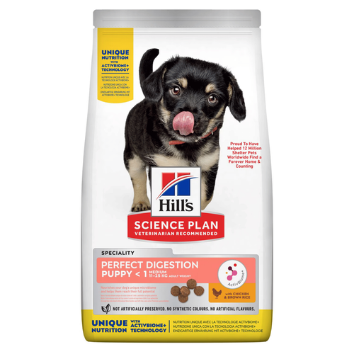 Visuel 1 du produit Croquettes pour chiot medium Hill's Science Plan Perfect Digestion - 2,5 kg