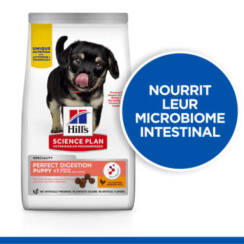 Visuel 6 du produit Croquettes pour chiot medium Hill's Science Plan Perfect Digestion - 2,5 kg