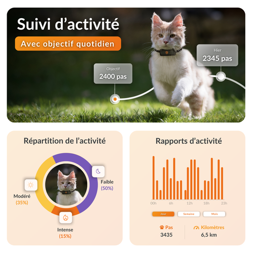 Visuel 5 du produit Traceur GPS pour chat coloris noir Weenect