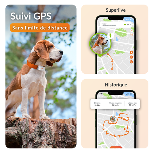 Visuel 4 du produit Traceur GPS pour chien coloris blanc Weenect