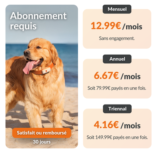 Visuel 3 du produit Traceur GPS pour chien coloris noir Weenect - fonctionne avec abonnement