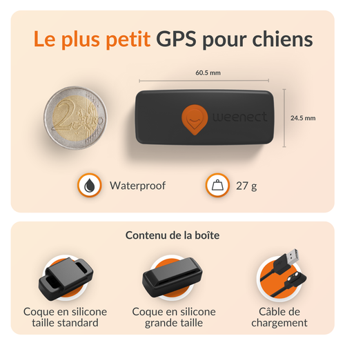 Visuel 8 du produit Traceur GPS pour chien coloris noir Weenect - fonctionne avec abonnement