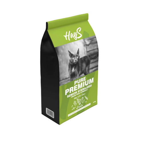 Visuel 1 du produit Croquette pour chat senior stérilisé au poulet Hays Pure Premium - 6 kg