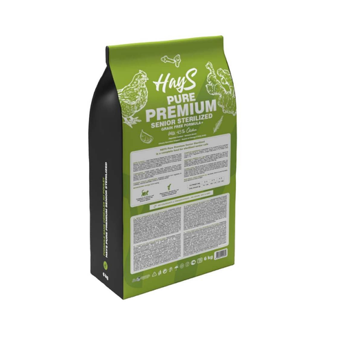 Visuel 3 du produit Croquette pour chat senior stérilisé au poulet Hays Pure Premium - 6 kg
