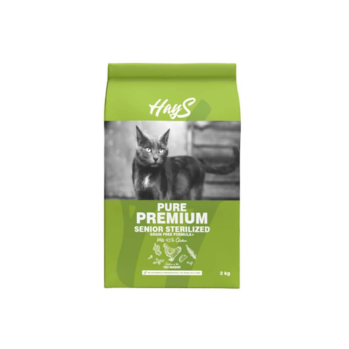 Visuel 2 du produit Croquette pour chat mature stérilisé au poulet Hays Pure Premium - 2 kg