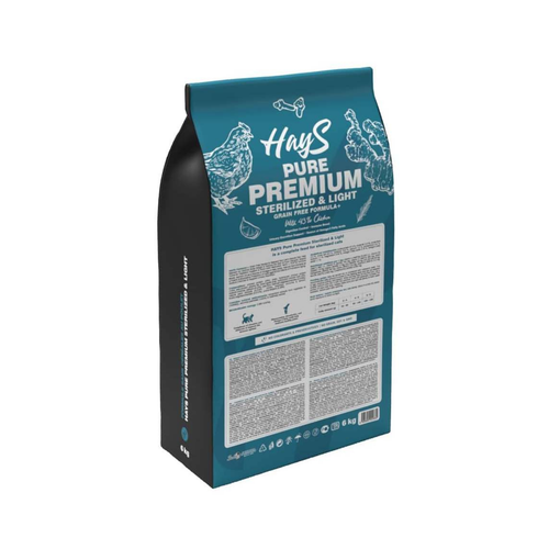 Visuel 3 du produit Croquette pour chat adulte stérilisé au poulet light Hays Pure Premium - 6 kg