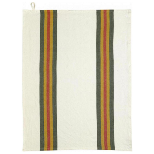 Visuel 1 du produit Torchon recyclé Lave Yuna coloris vert en coton - 50 x 70 cm