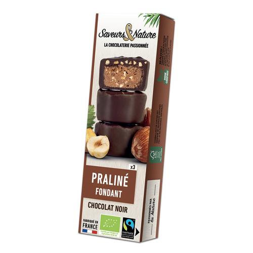 Visuel 1 du produit Bouchées bio cacahuète la fleur de sel chocolat noir Saveurs et Nature - 45 g