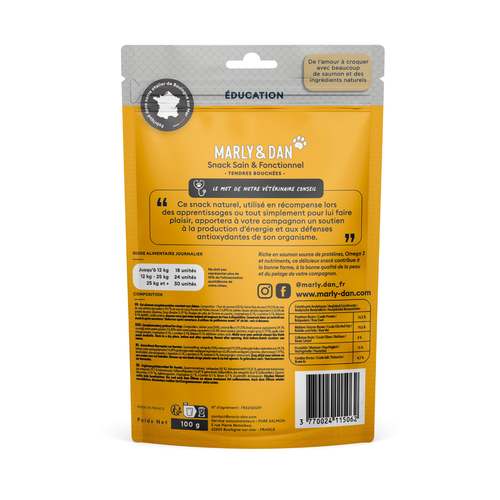 Visuel 2 du produit Friandises pour chien tendres bouchées éducation Marly & Dan - 100 g