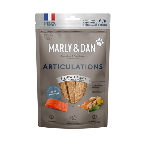 Visuel 1 du produit Friandises pour chien barres à mâcher articulations Marly & Dan - 80 g