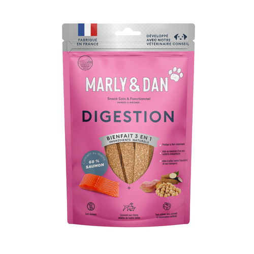 Visuel 1 du produit Friandises pour chien barres à mâcher digestion Marly & Dan - 80 g