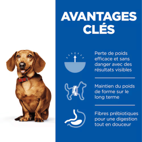Visuel 4 du produit Croquette pour chien adulte de petite taille Weight au poulet Hill's - 1,5 kg