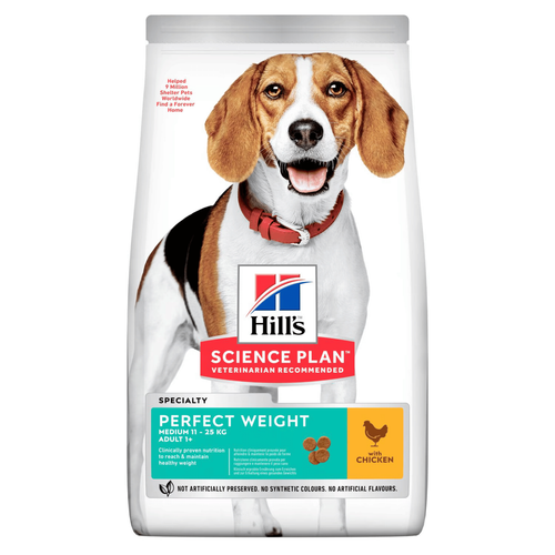 Visuel 1 du produit Croquette pour chien adulte de petite taille Weight au poulet Hill's - 12 kg