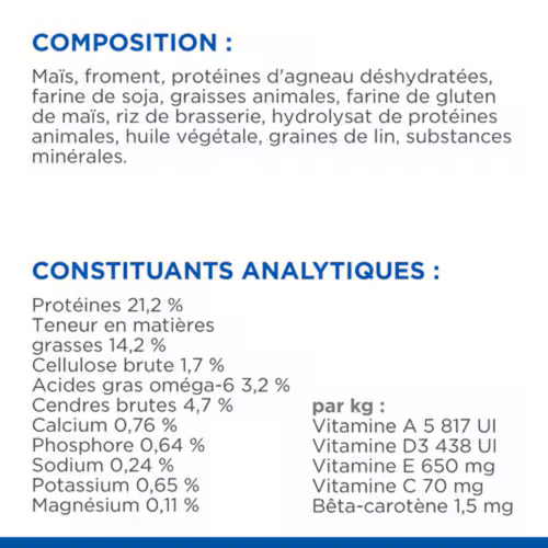 Visuel 3 du produit Croquette pour chien adulte à l’agneau et au riz Hill's - 12 kg