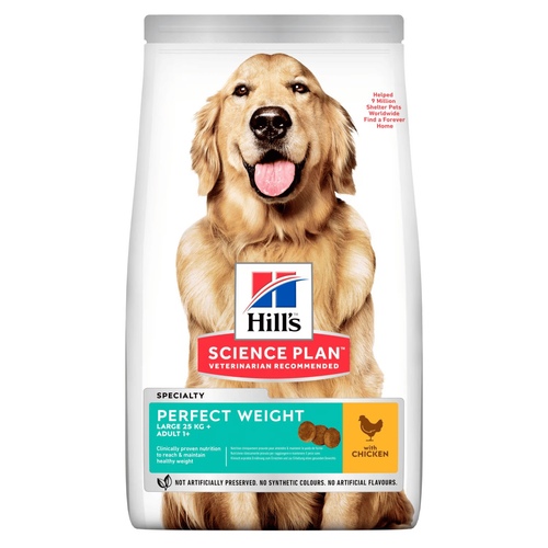 Visuel 1 du produit Croquette pour chien adulte perfect weight au poulet Hill's - 12 kg