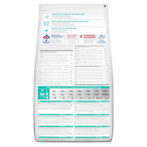 Visuel 2 du produit Croquette pour chien adulte perfect weight au poulet Hill's - 12 kg