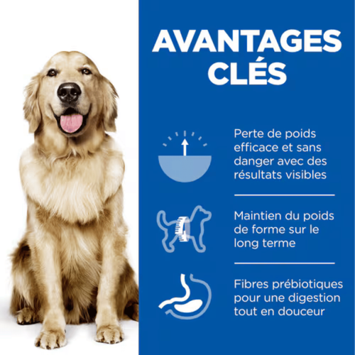 Visuel 4 du produit Croquette pour chien adulte perfect weight au poulet Hill's - 12 kg