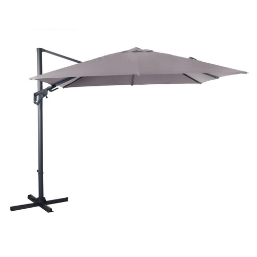 Visuel 1 du produit Parasol déporté, orientable, inclinable et rotatif en aluminium écru PROLOISIRS NH20 - 3x3m