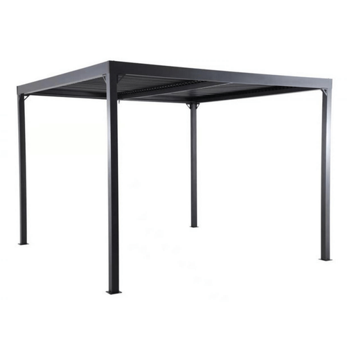 Visuel 1 du produit Tonnelle bioclimatique anthracite/gris clair CREADOR Kiro - 3x3m