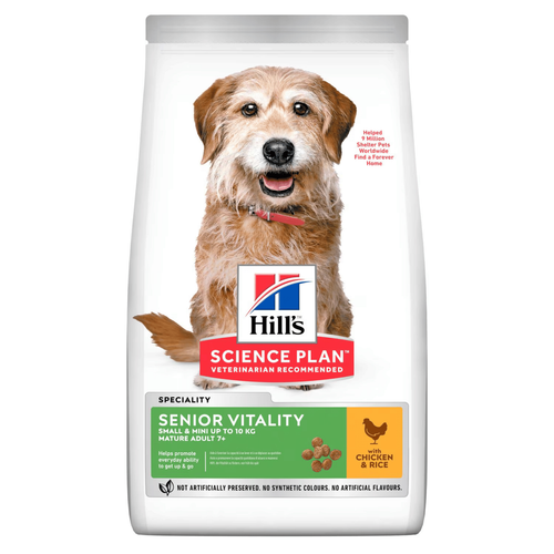 Visuel 1 du produit Croquette pour chien mature de petite taille au poulet Hill's - 1,5 kg