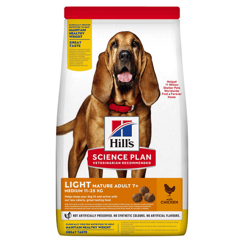 Visuel 1 du produit Croquette pour chien mature light au poulet Hill's - 2,5 kg