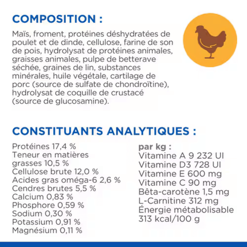 Visuel 2 du produit Croquette pour chien mature light au poulet Hill's - 2,5 kg