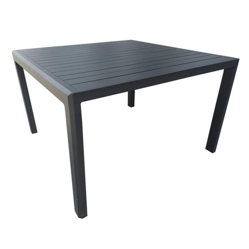 Visuel 1 du produit Table mi-hauteur Prado en aluminium couleur graphite, PROLOISIRS - 110x110x68 cm