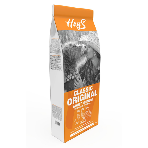 Visuel 1 du produit Croquette pour chien adulte de race moyenne au poulet Hays Classic - 15 kg