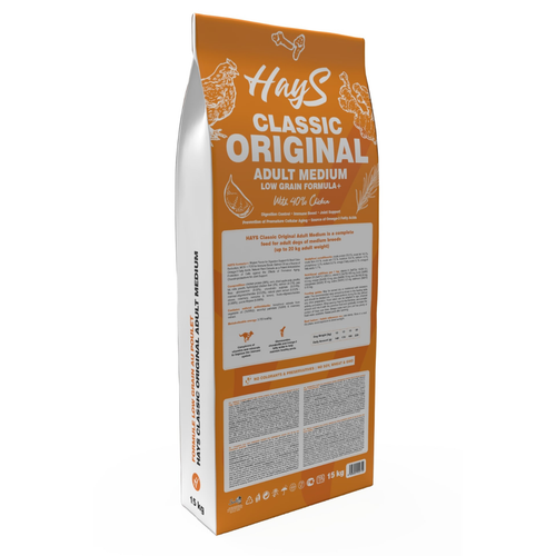 Visuel 3 du produit Croquette pour chien adulte de race moyenne au poulet Hays Classic - 15 kg