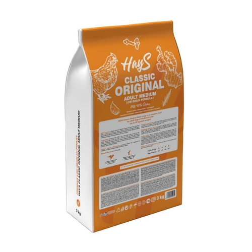 Visuel 3 du produit Croquette pour chien adulte de race moyenne au poulet Hays Classic - 3 kg